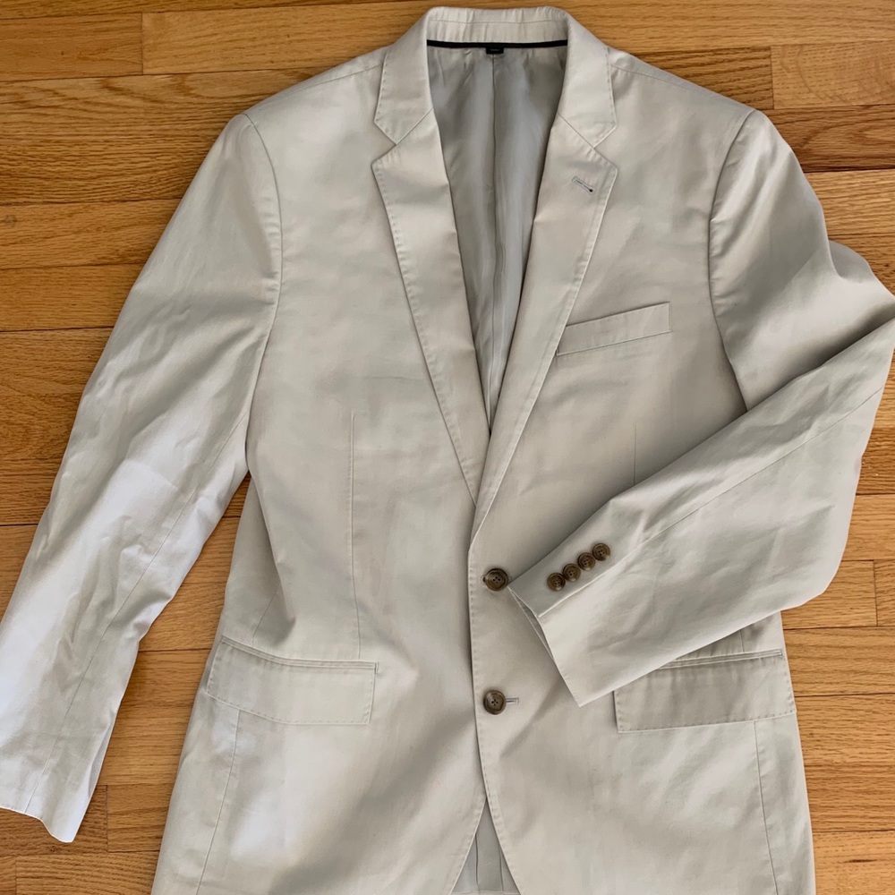 JCrew Ludlow Khaki Suit Jacket